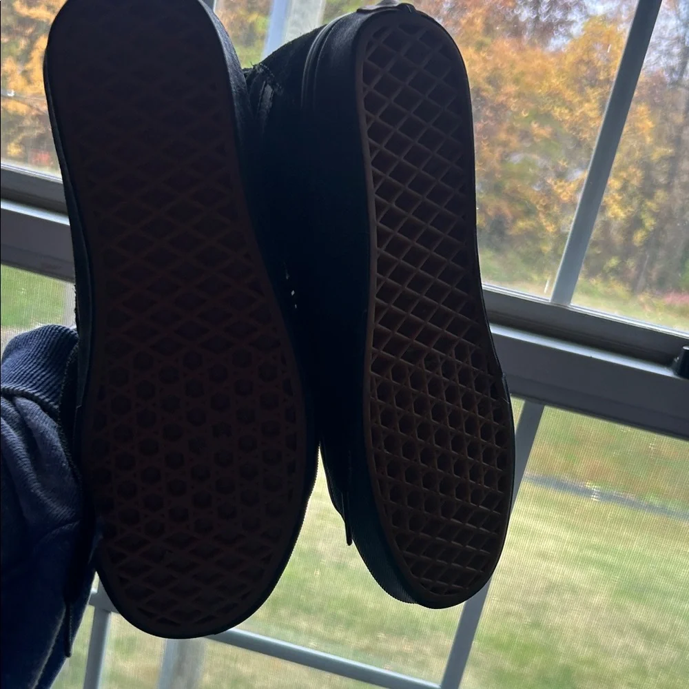 Vans Men's Black and Gray High-Top Sneakers - Picture 4 of 5